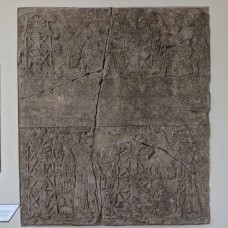 Alabaster relief, Ashurnasirpal II - Favourite of the gods